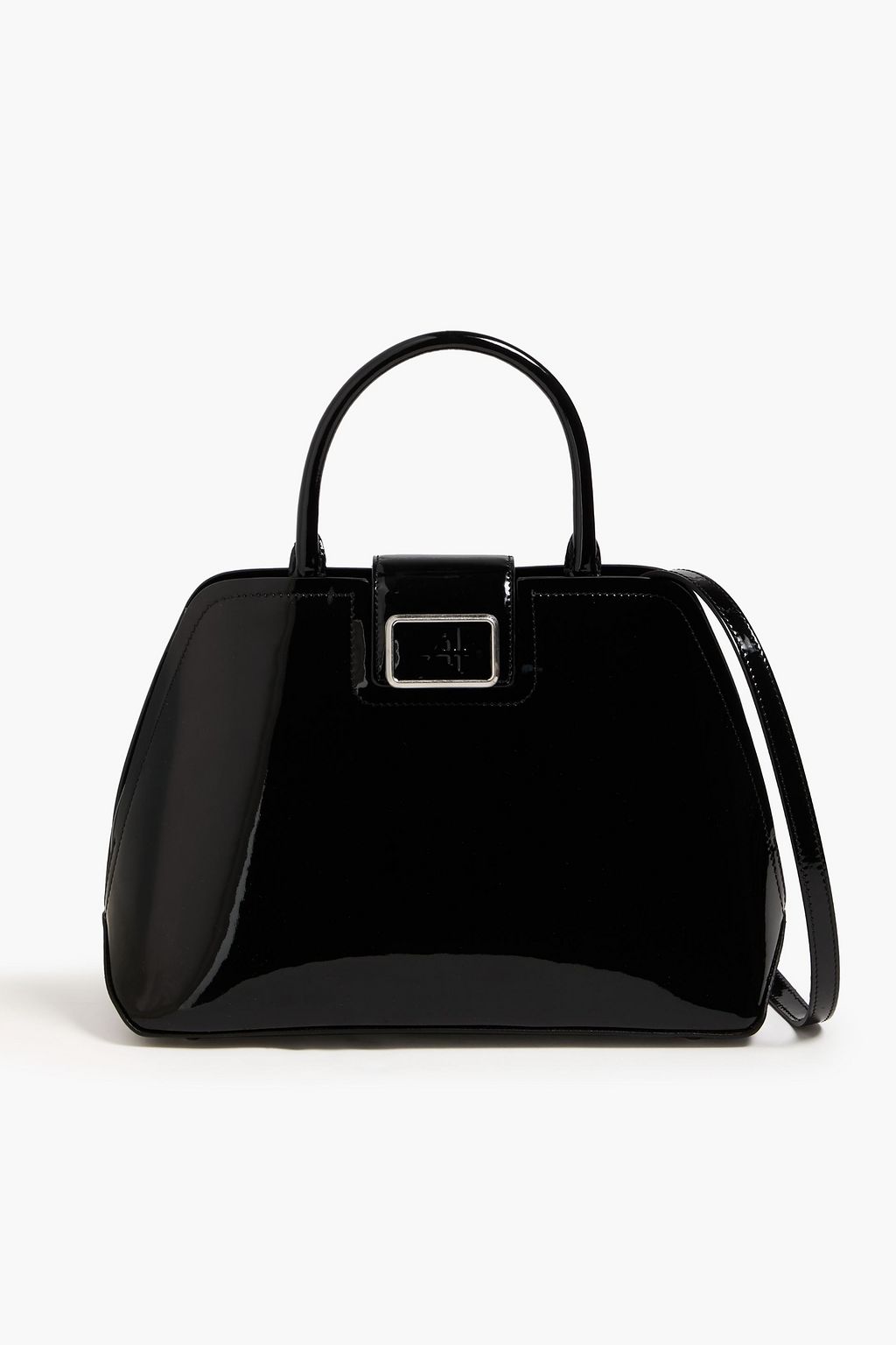 Black patent leather tote 2025