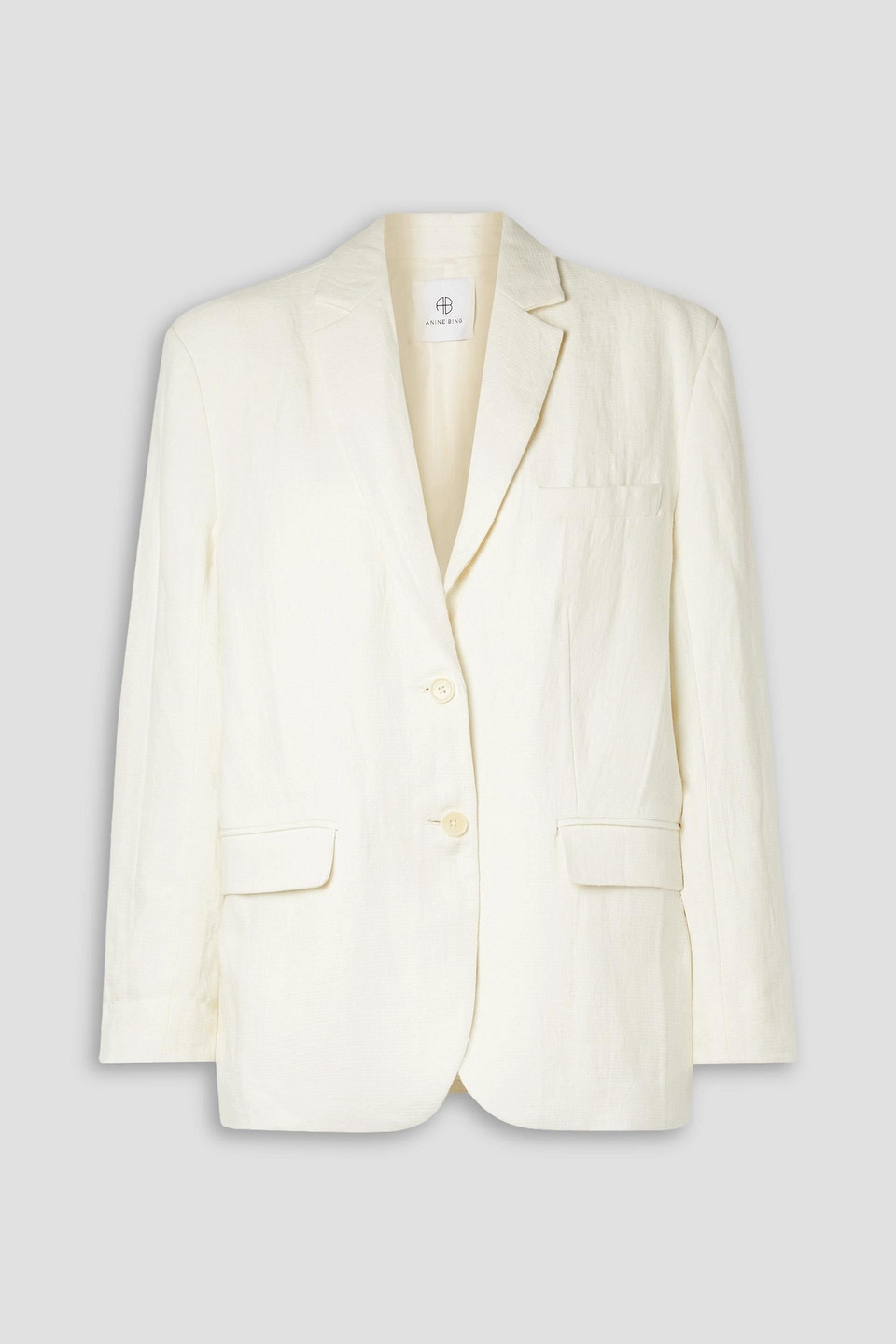 Anine Bing Quinn Blazer In Ecru