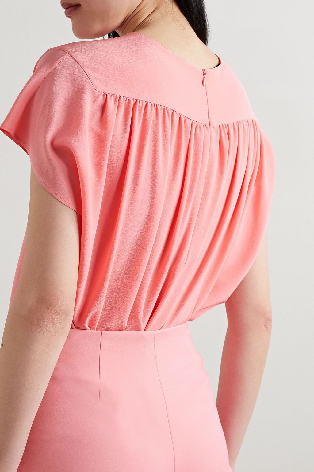 AKRIS Silk-crepe blouse