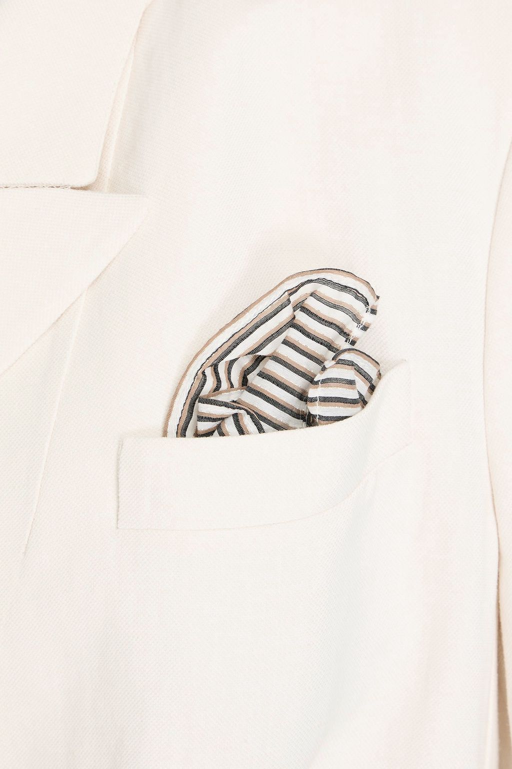 BRUNELLO CUCINELLI Doppelreihiger Blazer aus Twill mit Zierperlen