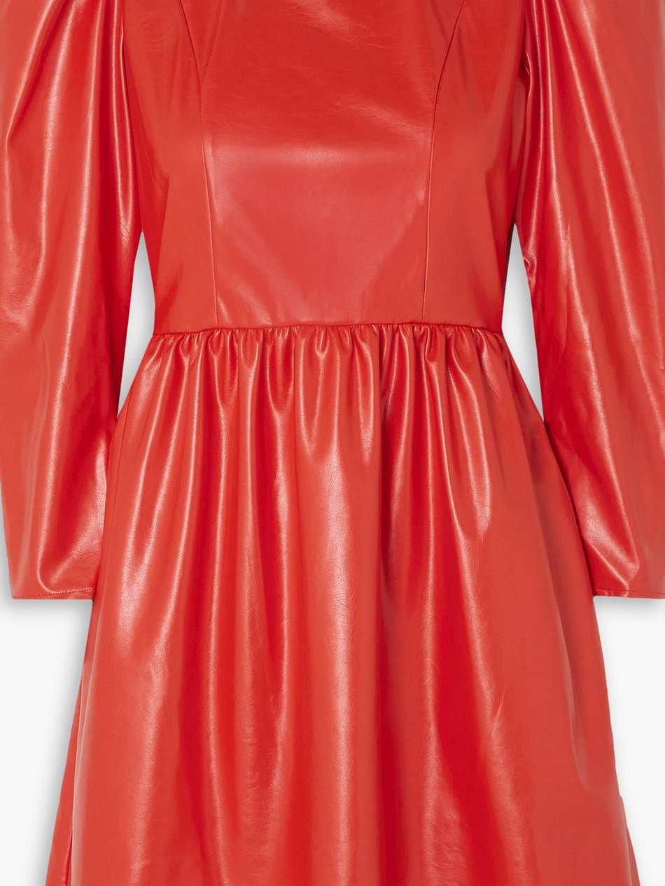 vinyl mini dress
