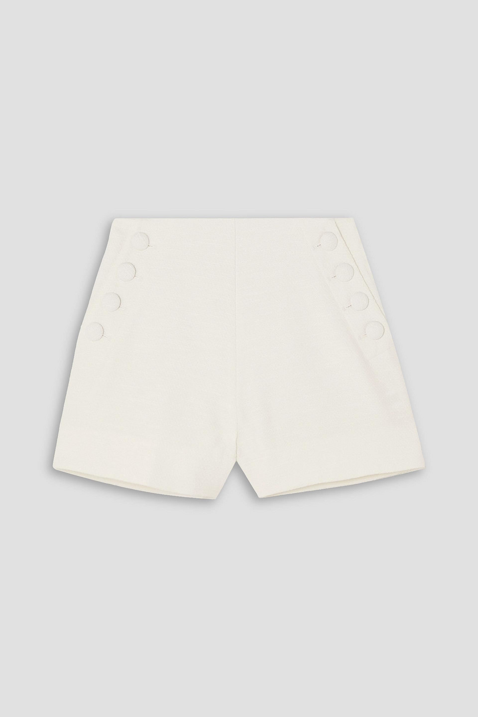 Lisa Marie Fernandez Sailor Cotton-blend Bouclé Shorts In Ivory