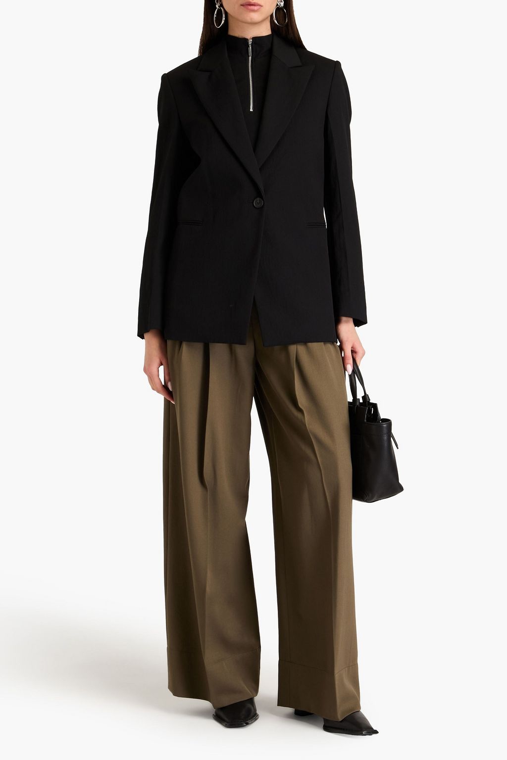3.1 PHILLIP LIM بليزر من التويل المصنوع من مزيج الصوف