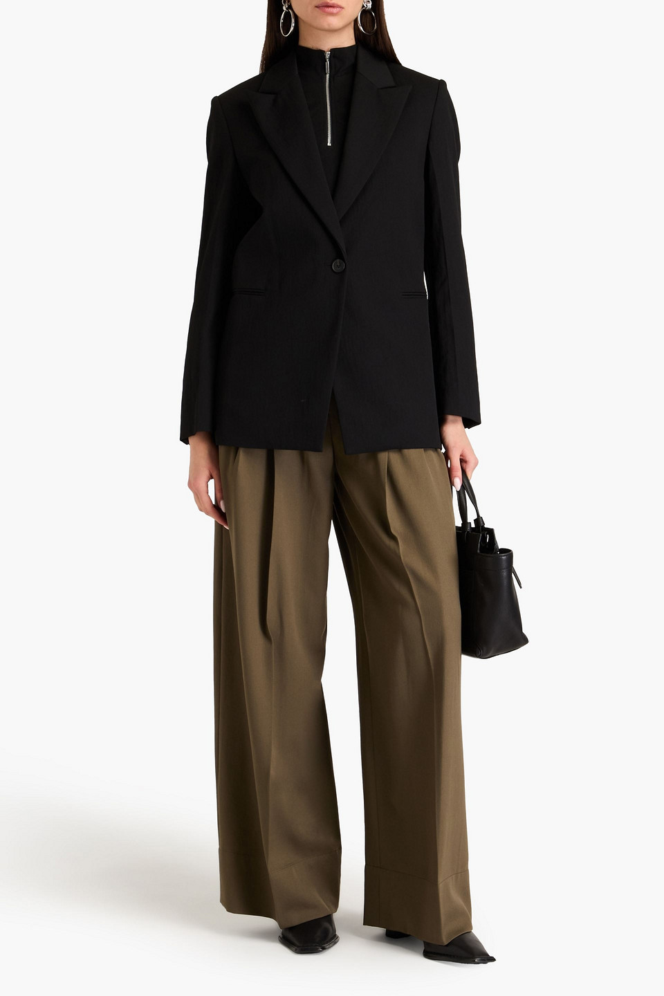  3.1 Phillip Lim - Wool-blend Twill Blazer - Black - Us 2 