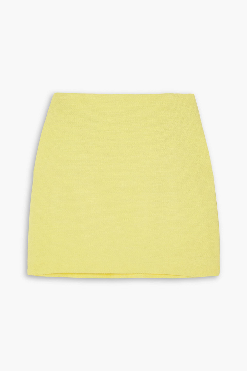 Lisa Marie Fernandez Cotton-blend Bouclé Mini Skirt In Gelb