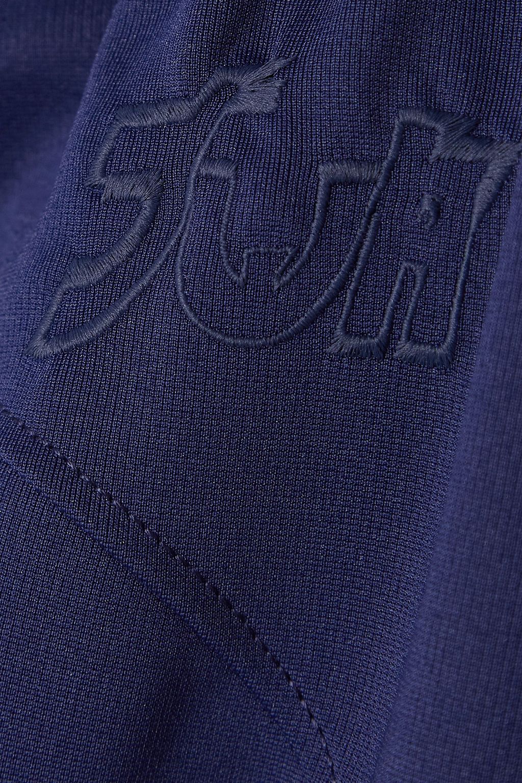 JW ANDERSON + Run Hany embroidered stretch-jersey straight-leg track pants