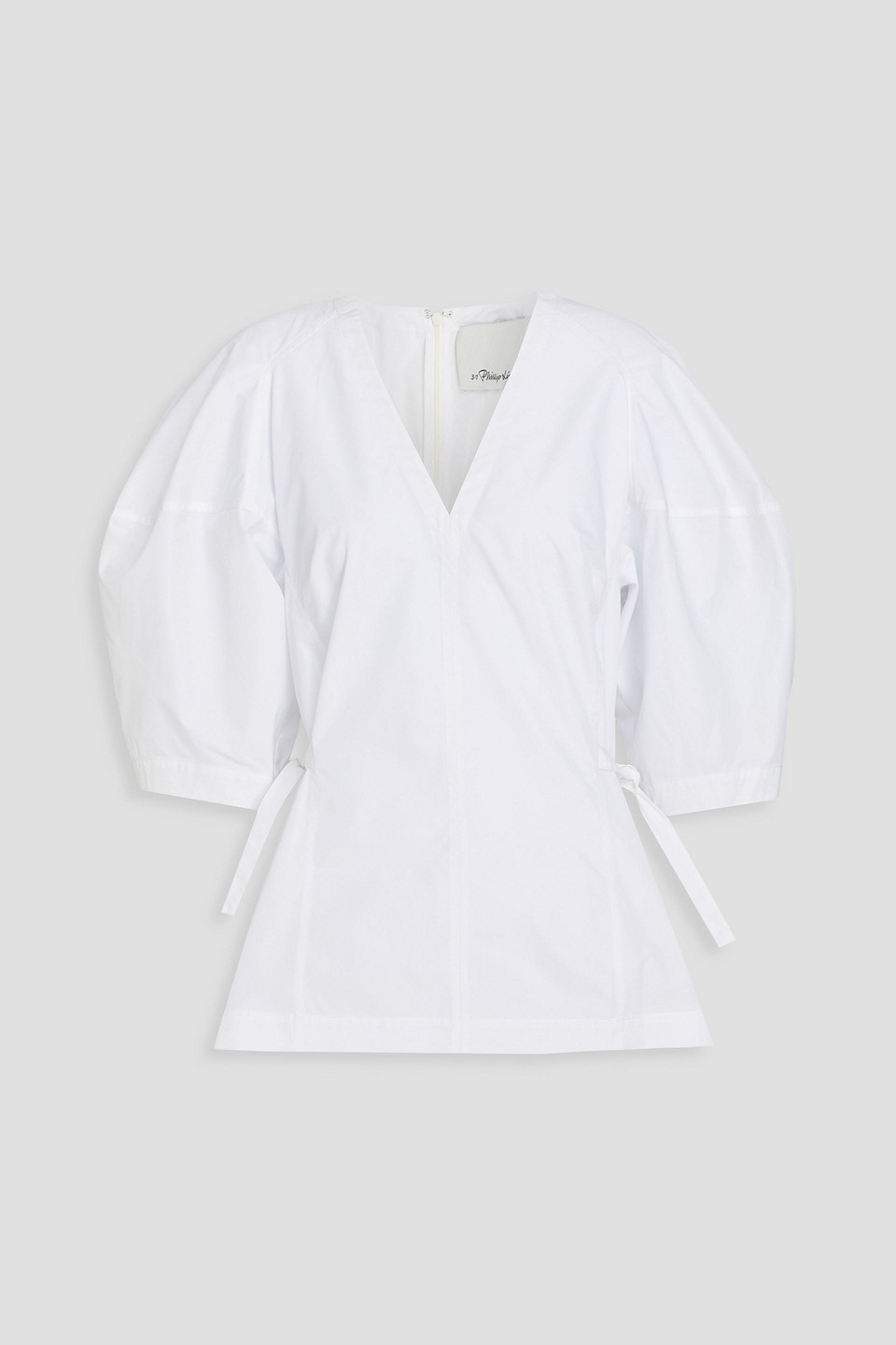 3.1 Phillip Lim Cotton-blend Poplin Top In White