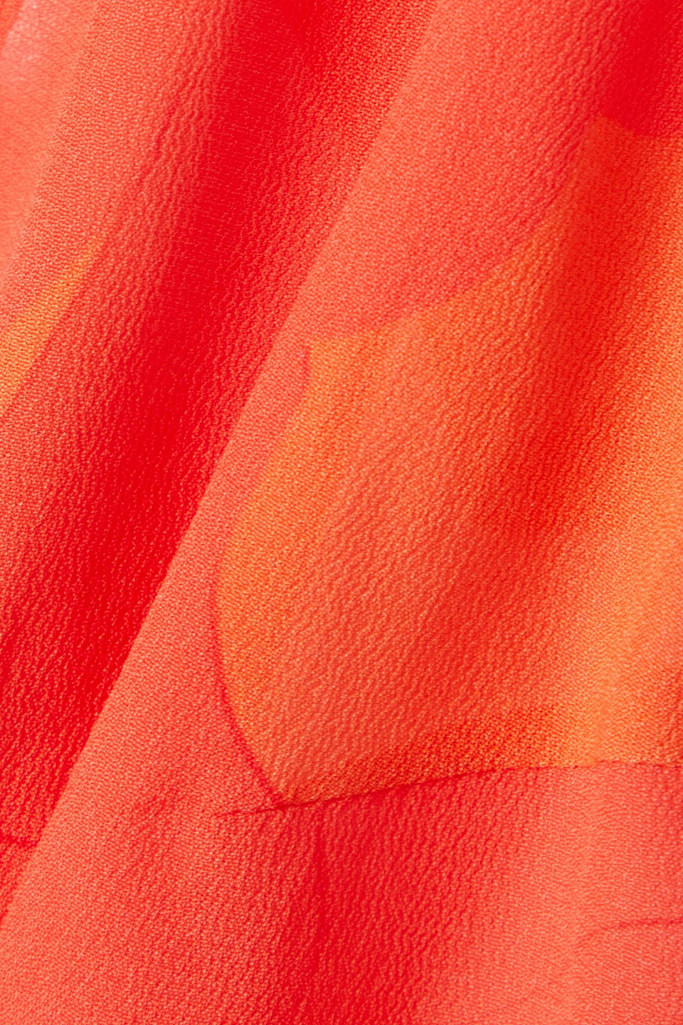Etro Cropped Printed Crepe Halterneck Top In Papaya