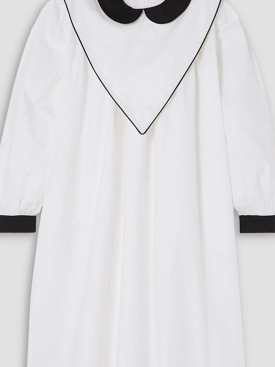 penelope embellished cotton-poplin mini dress