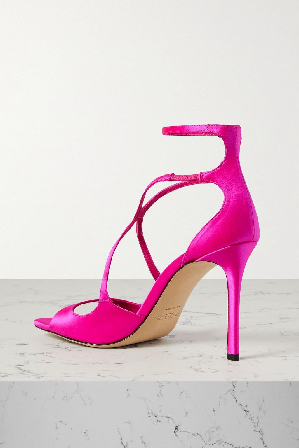 JIMMY CHOO Azia 95 satin sandals