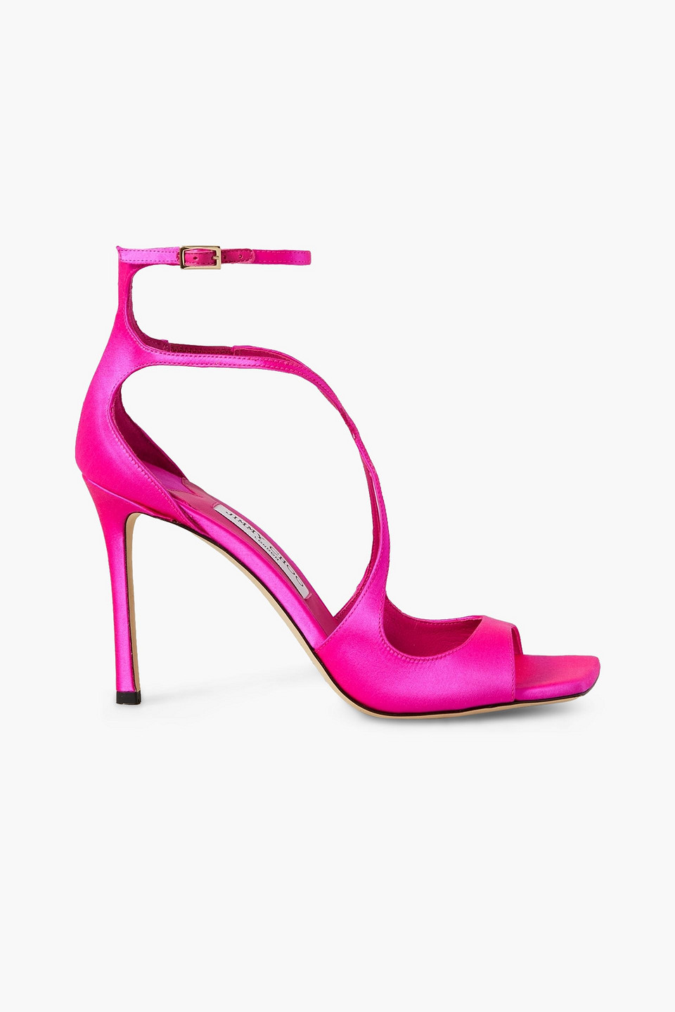 Jil Sander Azia 95 Satin Sandals In Bright Pink