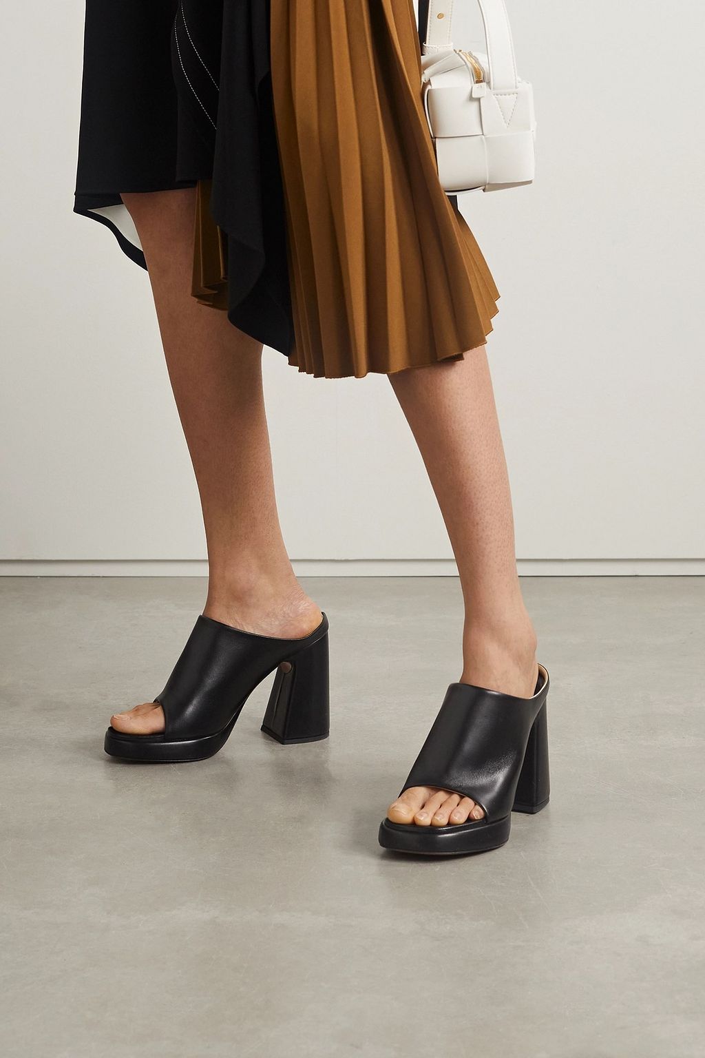 PROENZA SCHOULER Forma leather platform mules