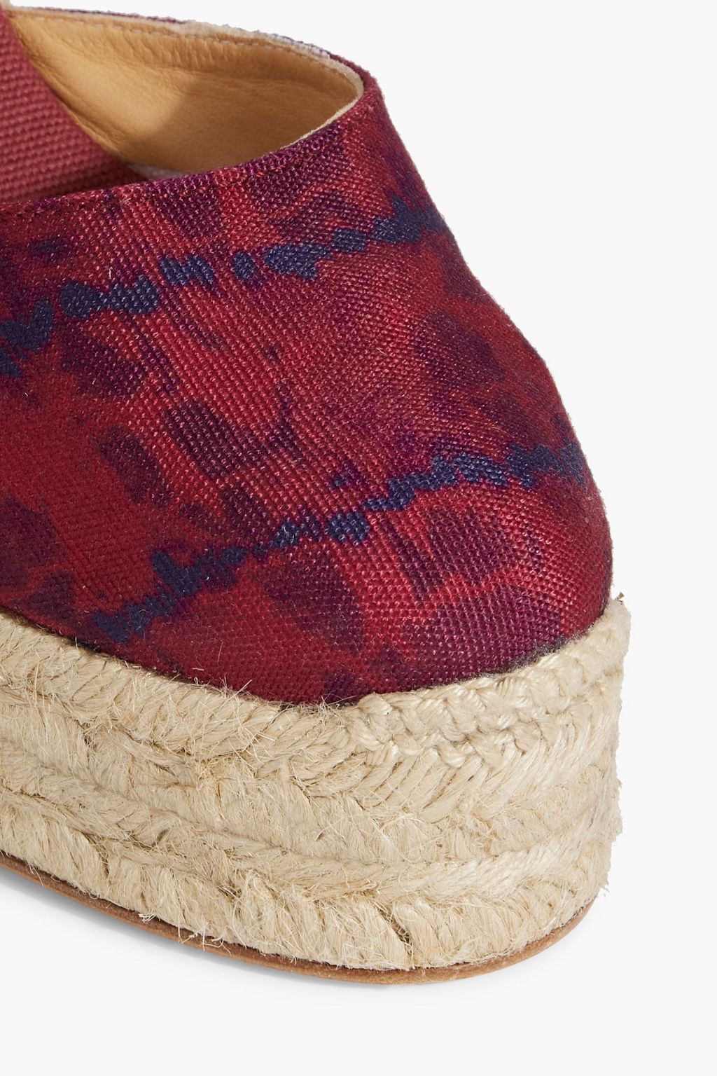 ALTUZARRA Carina printed canvas wedge espadrilles