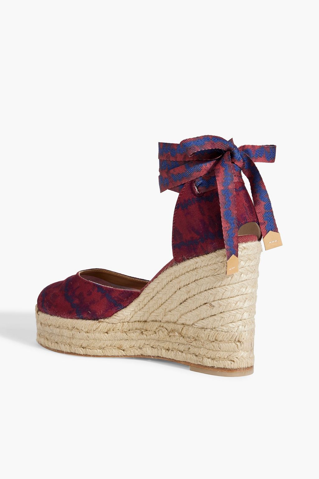 ALTUZARRA Carina printed canvas wedge espadrilles