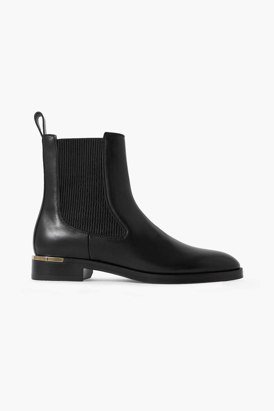 Jimmy Choo Thessaly Leather Chelsea Boots In Black