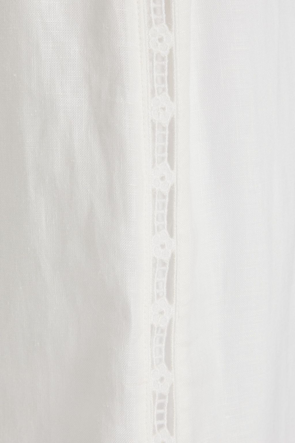 ZIMMERMANN Broderie anglaise linen midi skirt
