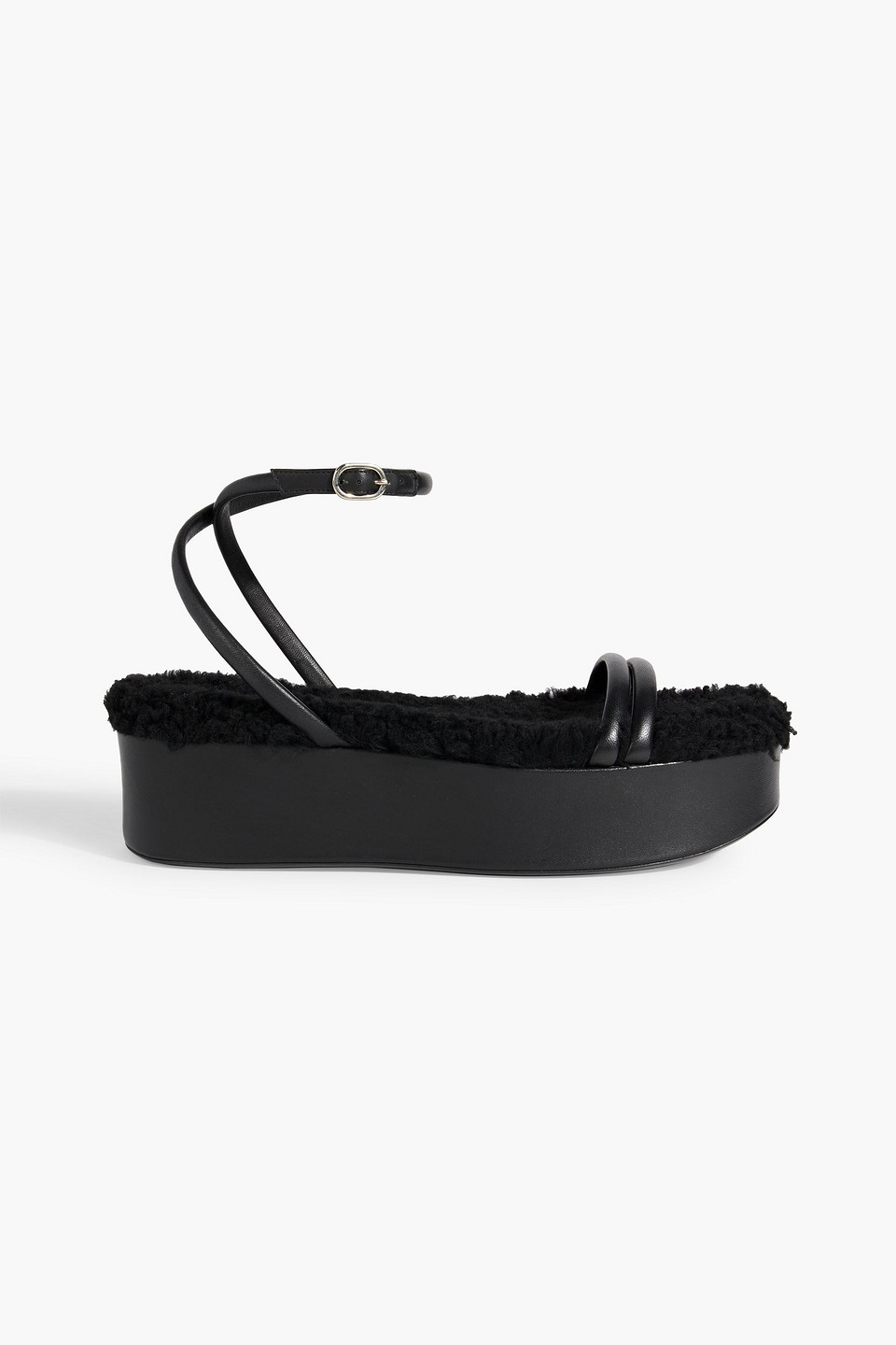 Altuzarra Leather Platform Sandals In Black