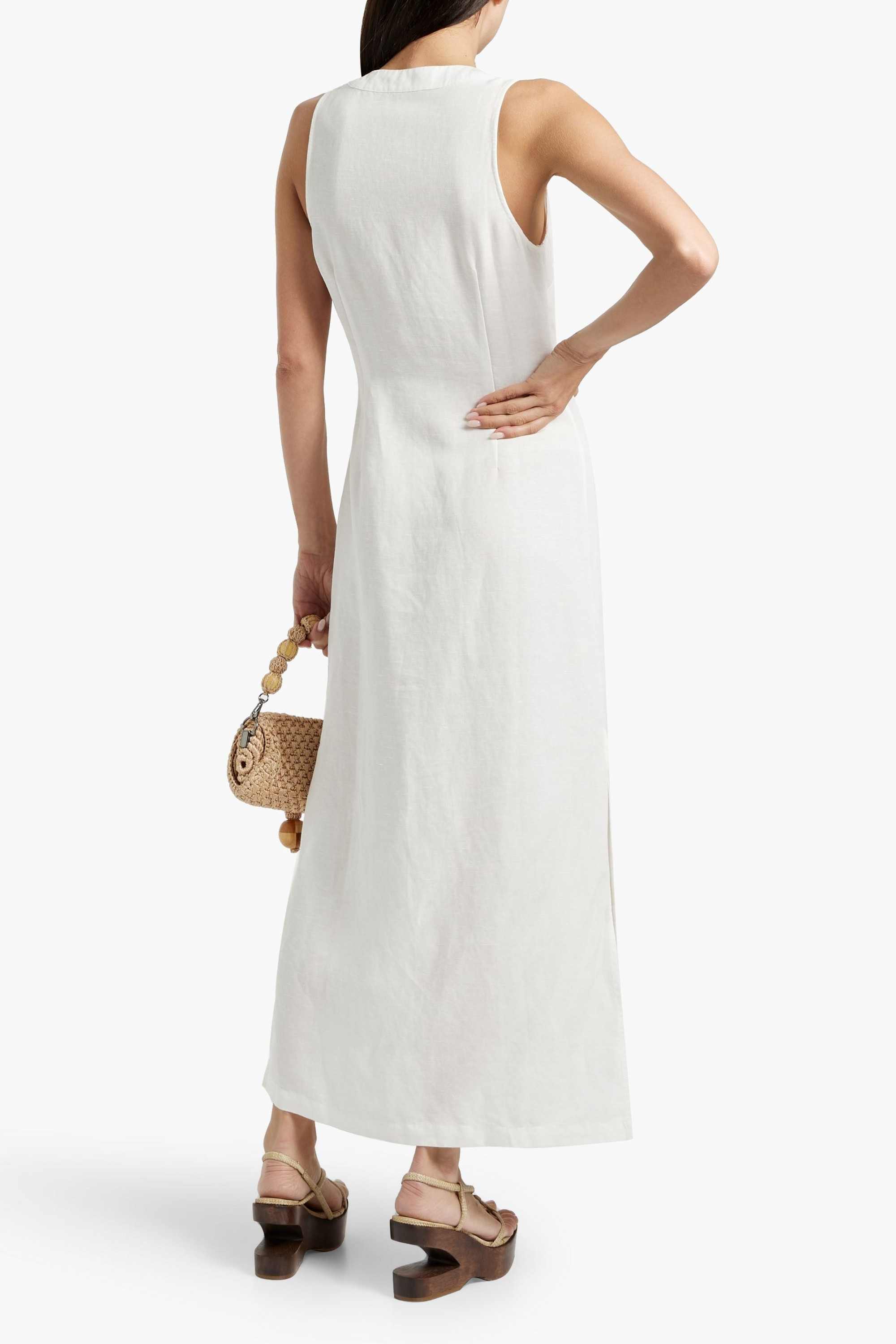 Onia Linen and Lyocell-blend maxi dress thumbnail