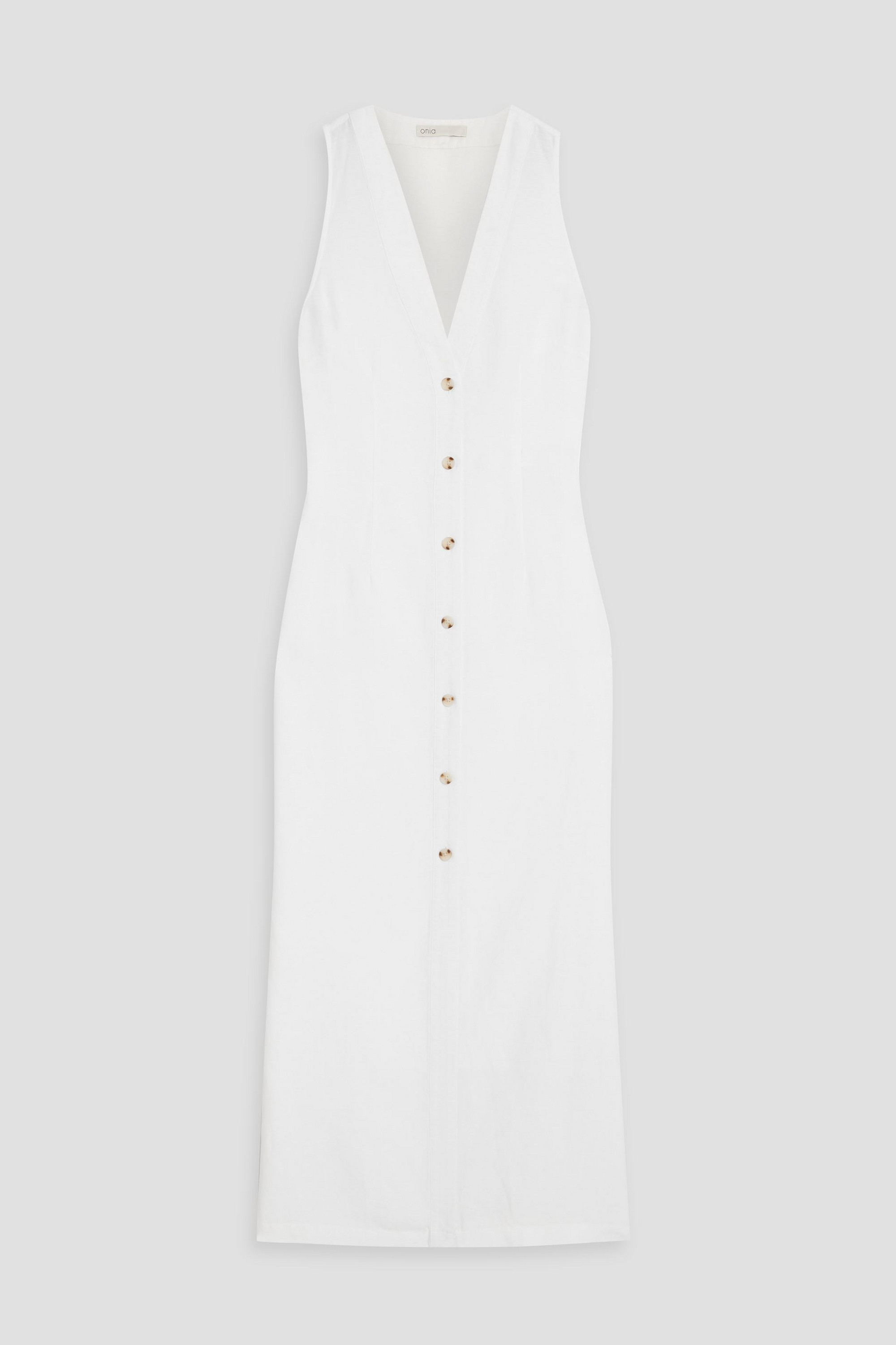 Onia Linen and Lyocell-blend maxi dress thumbnail