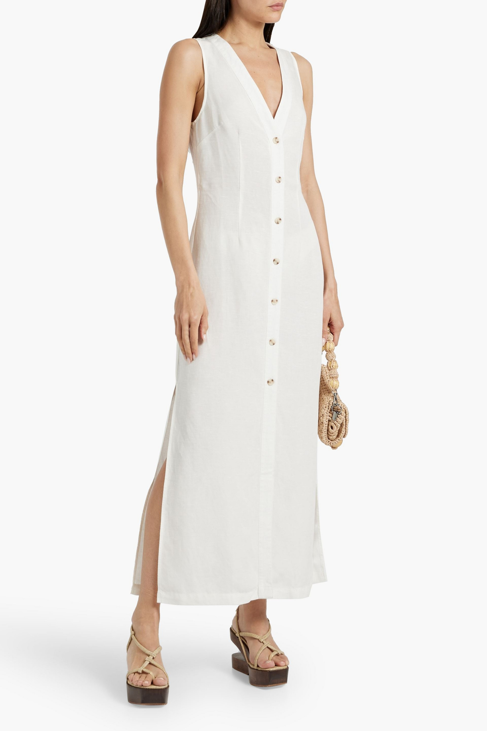 Onia Linen and Lyocell-blend maxi dress