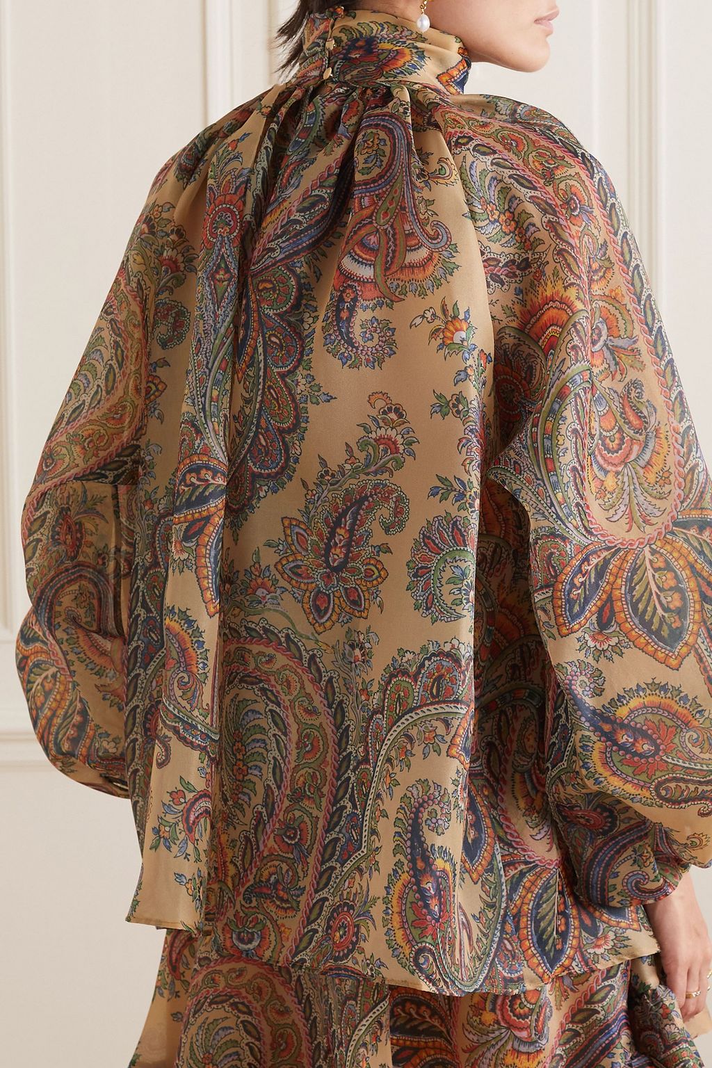 ETRO Paisley-print organza blouse