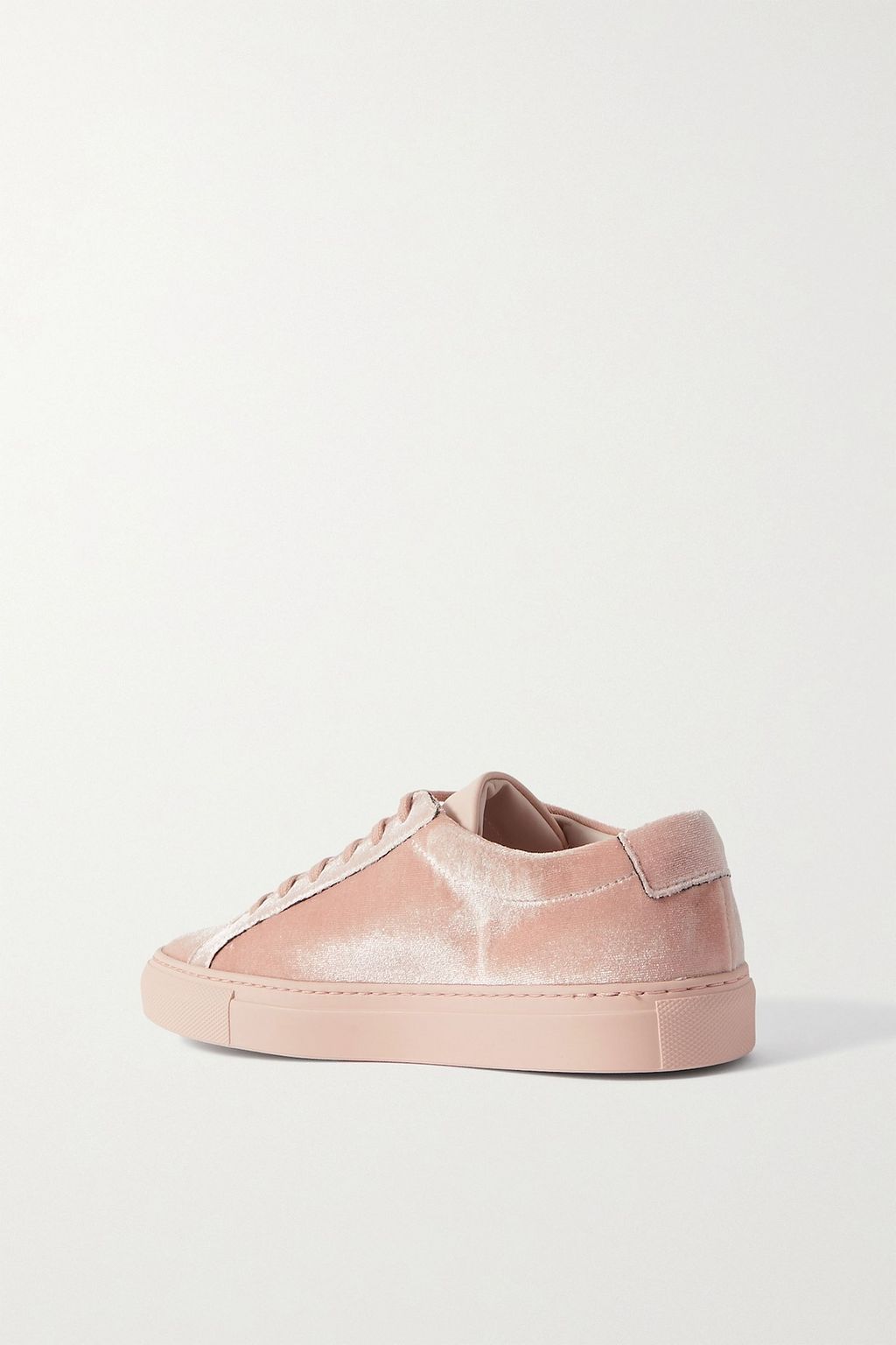 WOMAN BY COMMON PROJECTS Achilles leather-trimmed velvet sneakers
