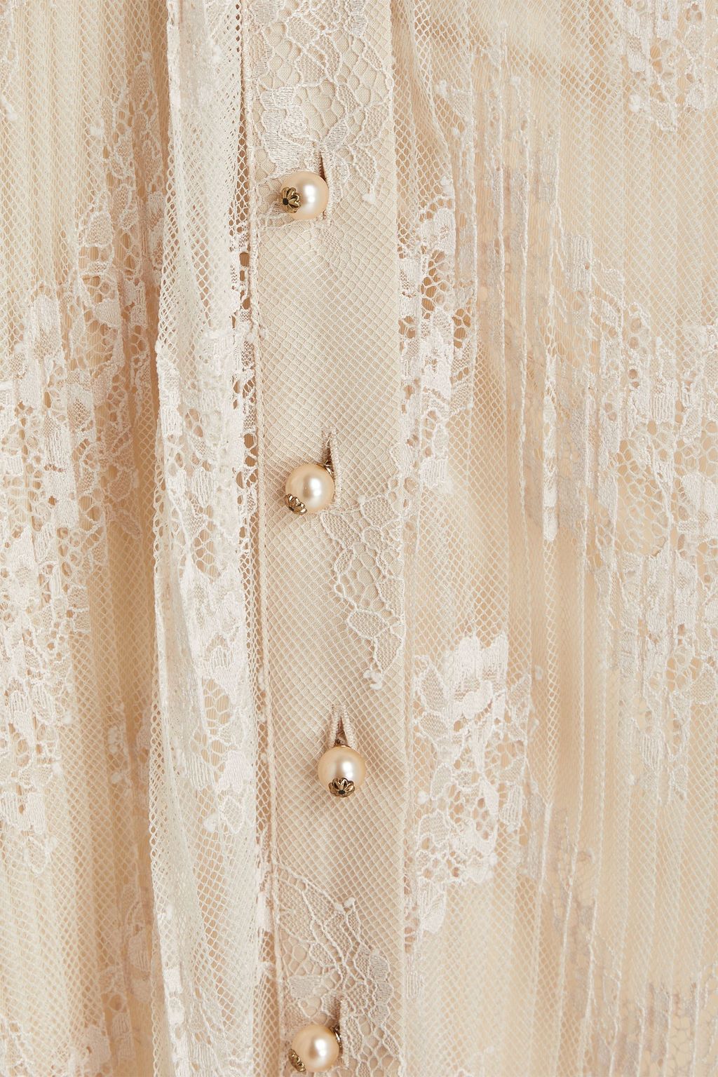 ZIMMERMANN Pleated lace blouse