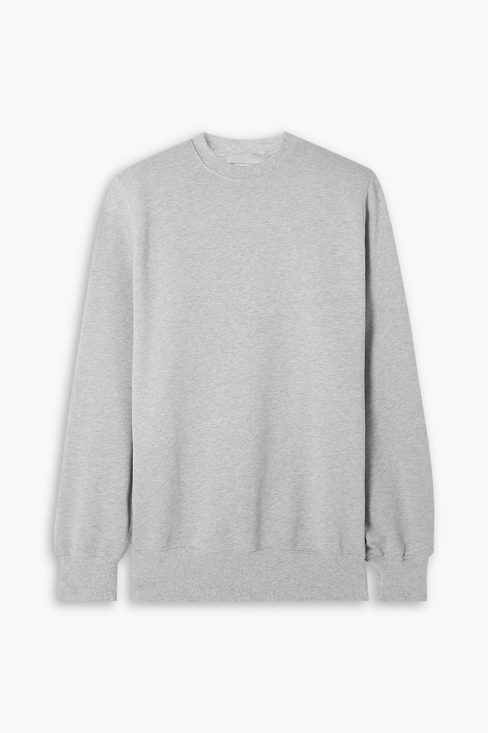 Wardrobe.nyc Track Cotton-jersey Mini Dress In Gray