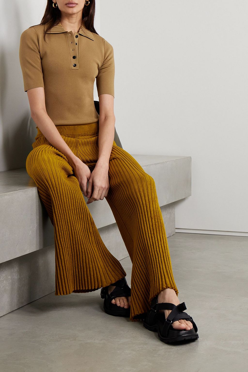 PROENZA SCHOULER بودي سوت من نسيج محبوك مطّاطي