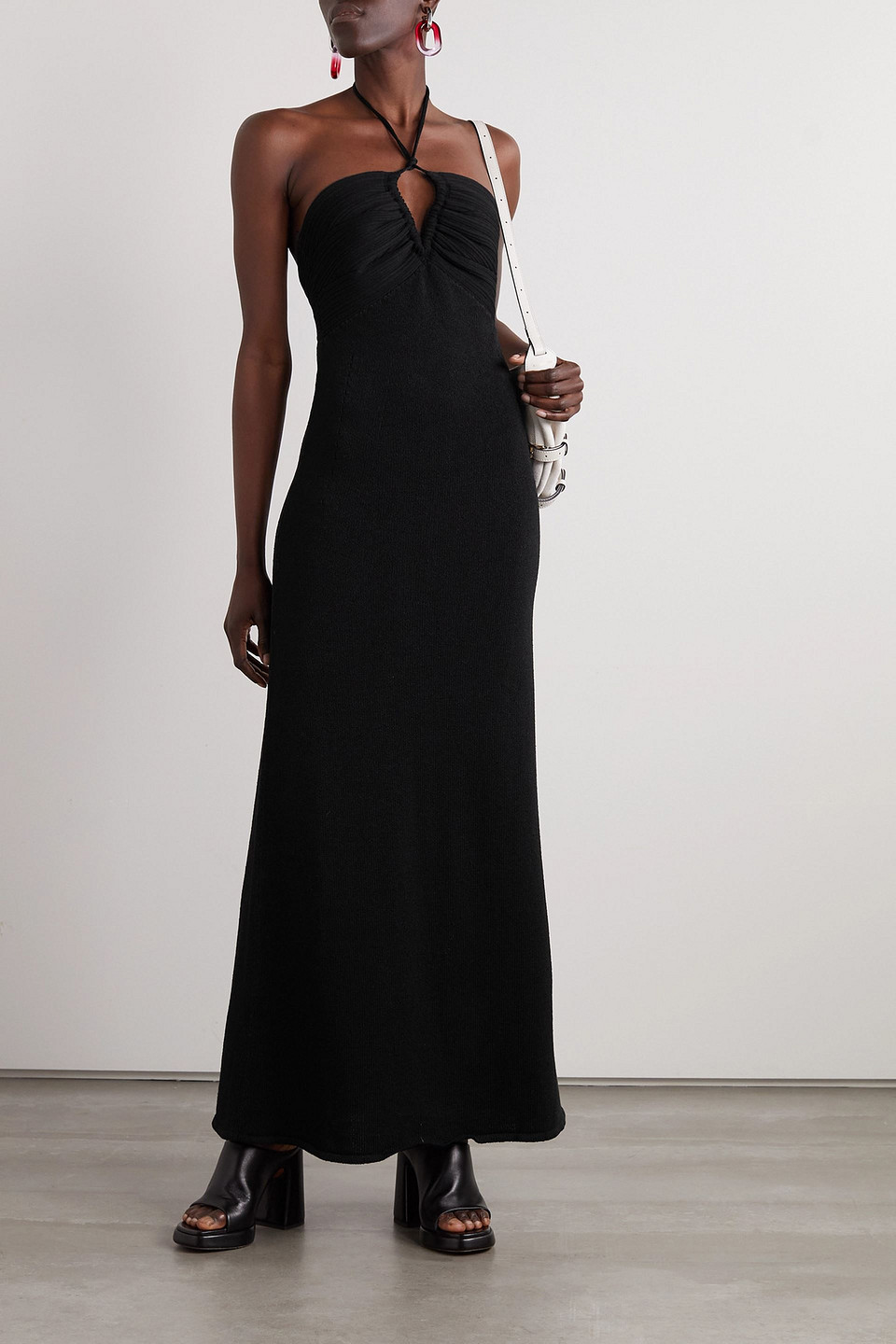 PROENZA SCHOULER COTTON-BLEND HALTERNECK MAXI DRESS 