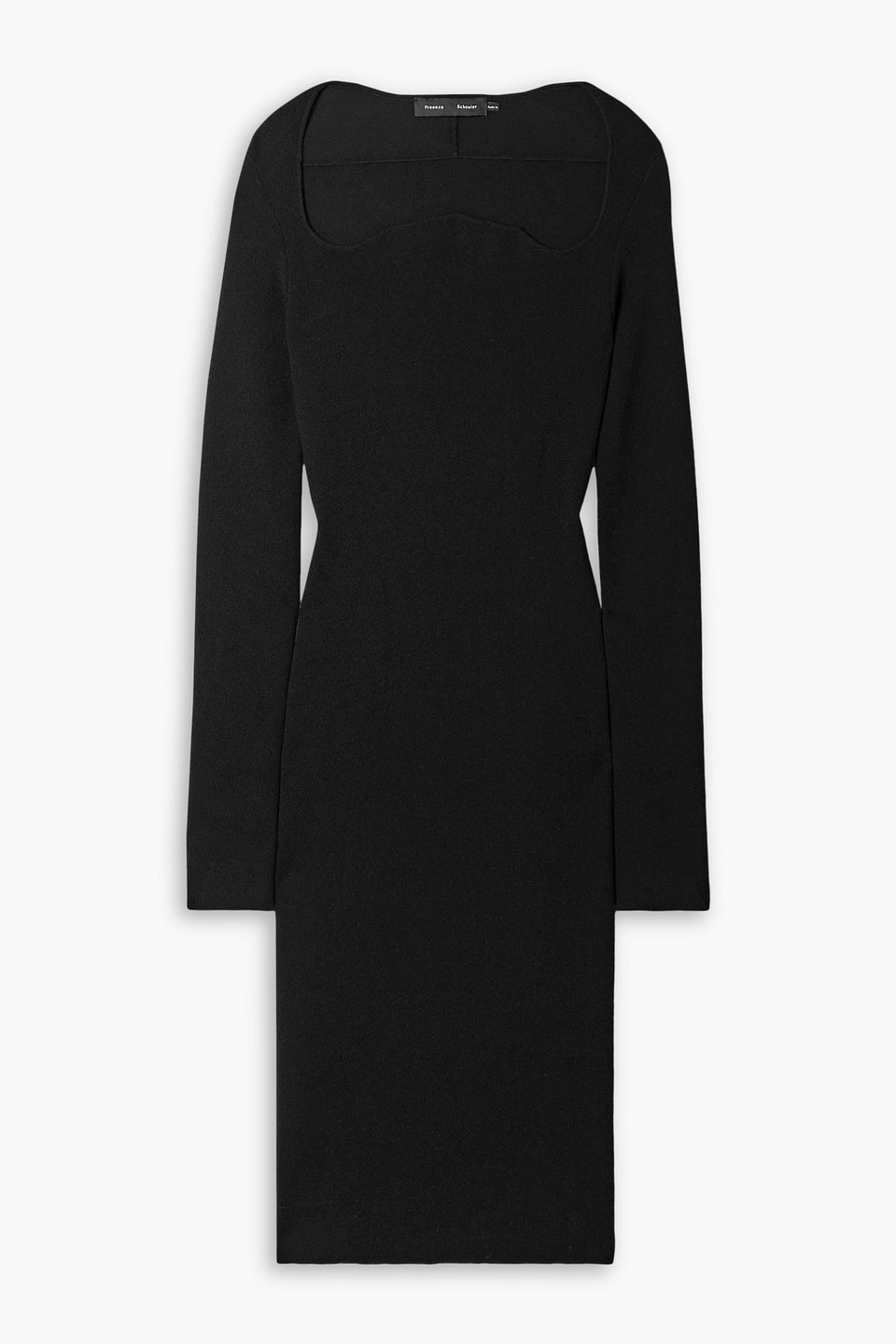 Proenza Schouler Yara Cady Midi Dress In Black