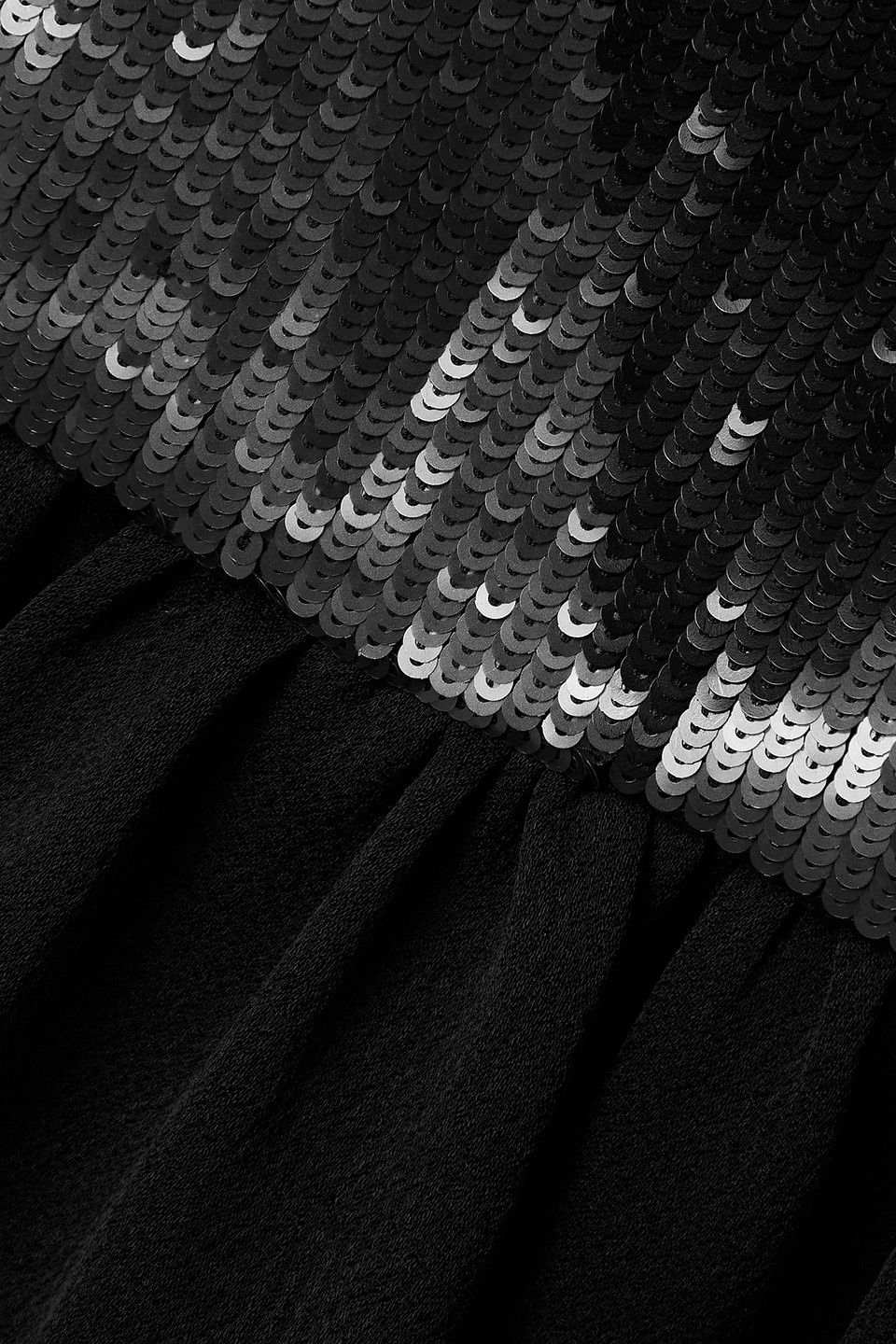 PROENZA SCHOULER SEQUINED HAMMERED-CREPE TANK
