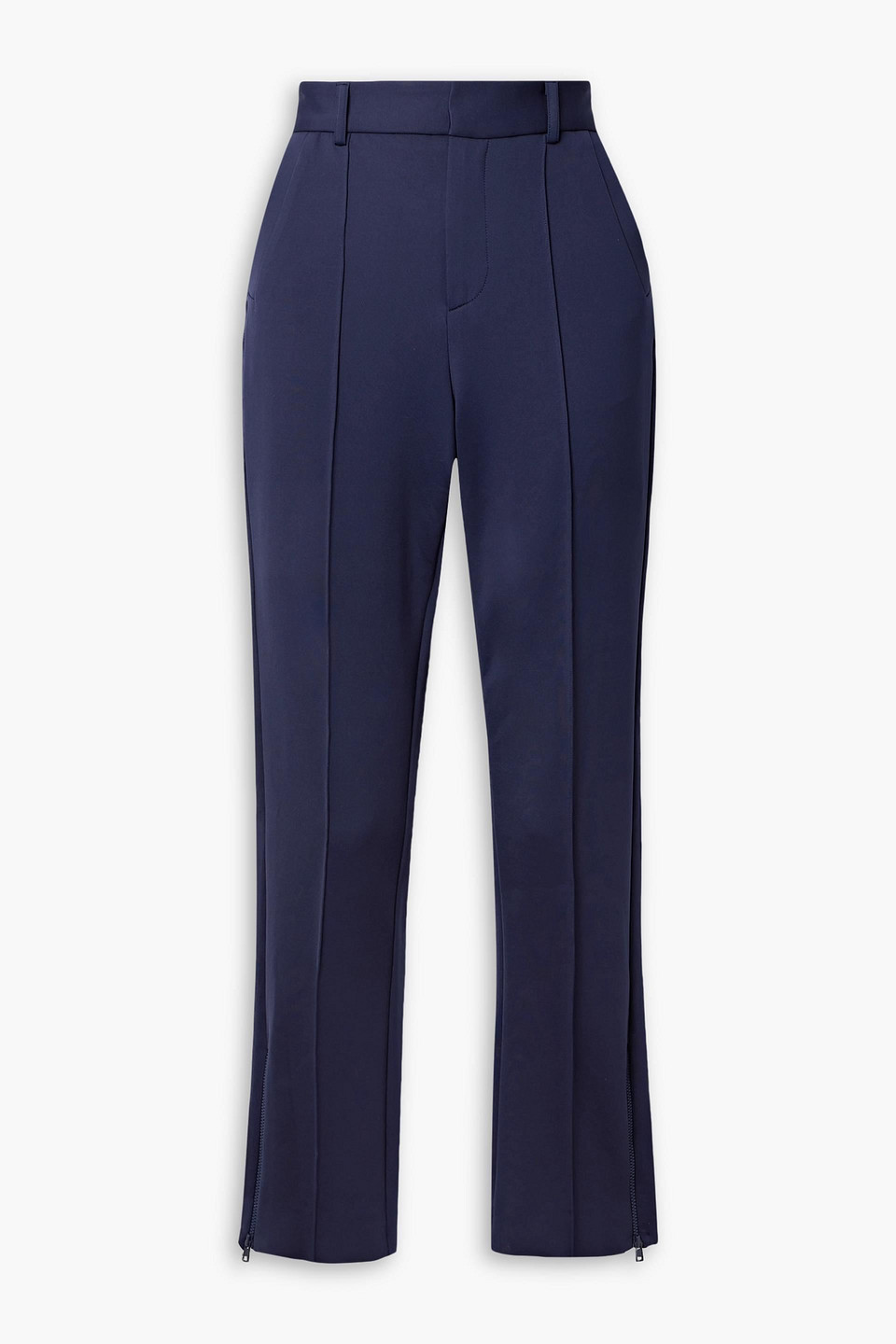 Rosie Assoulin Stretch-scuba Skinny Trousers In Navy
