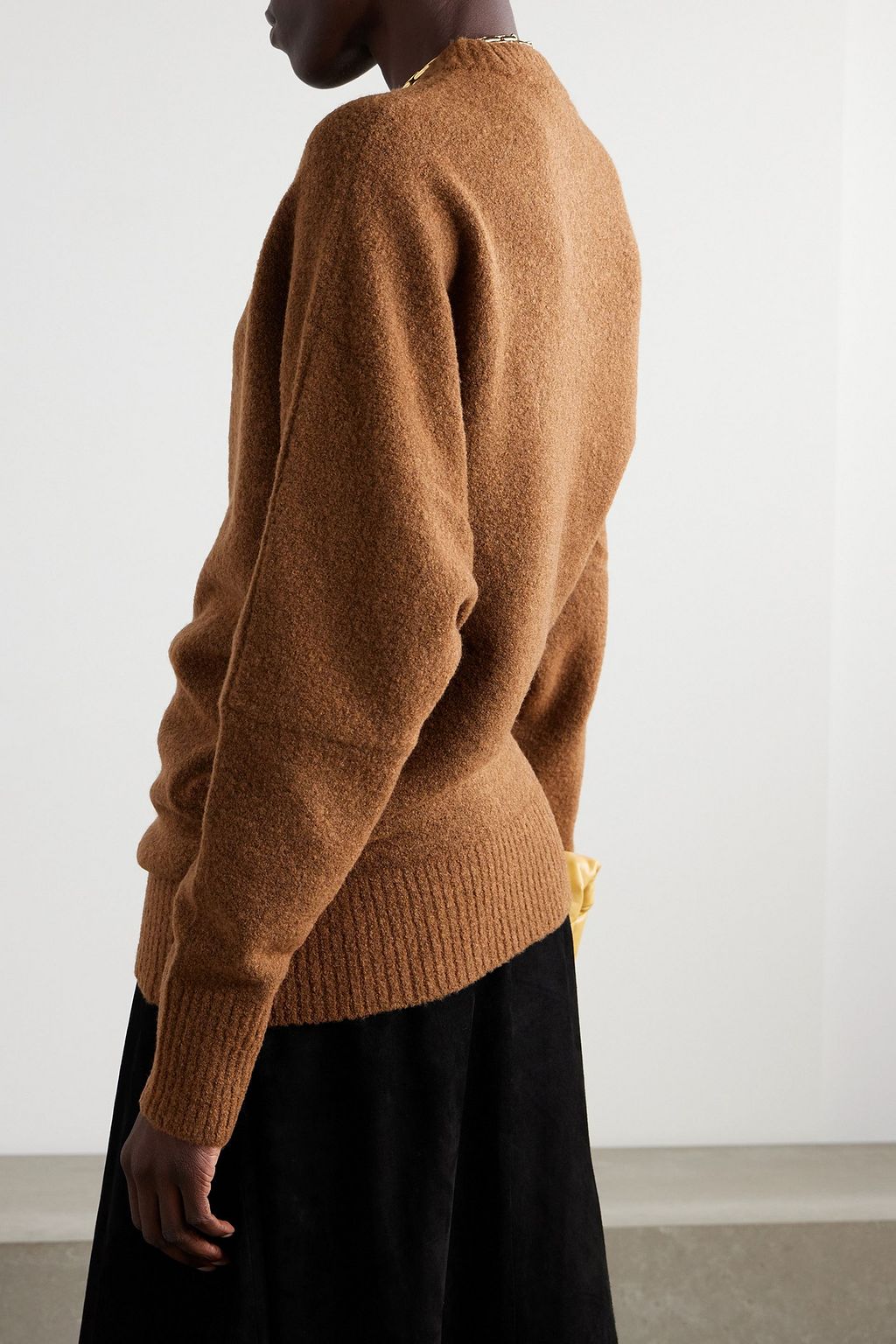 PROENZA SCHOULER كنزة رياضية من نسيج محبوك بتصميم منسدل
