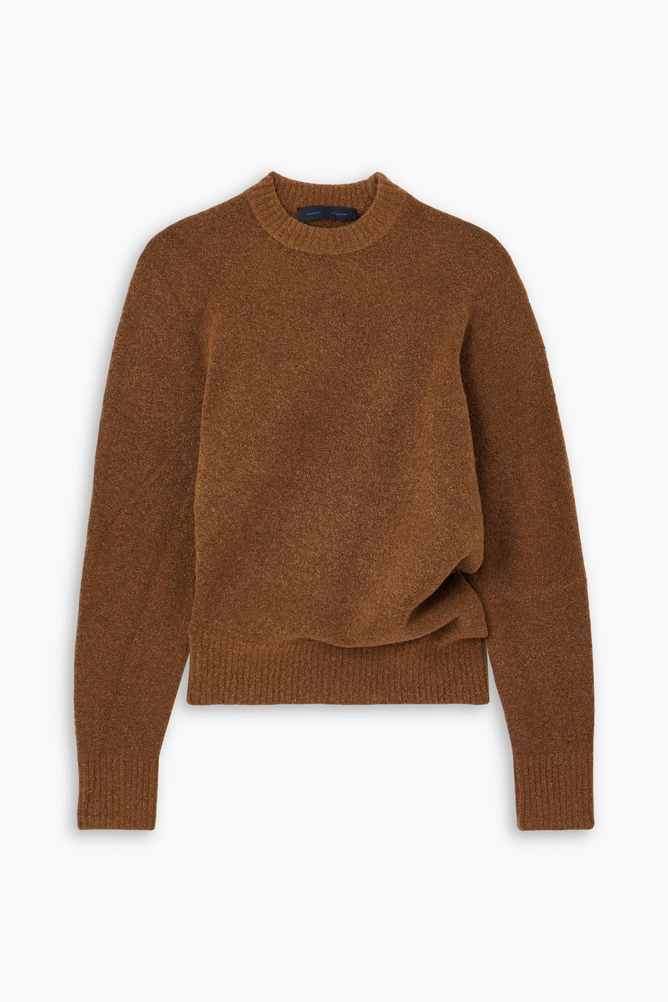 Proenza Schouler Draped Knitted Sweater In Brown