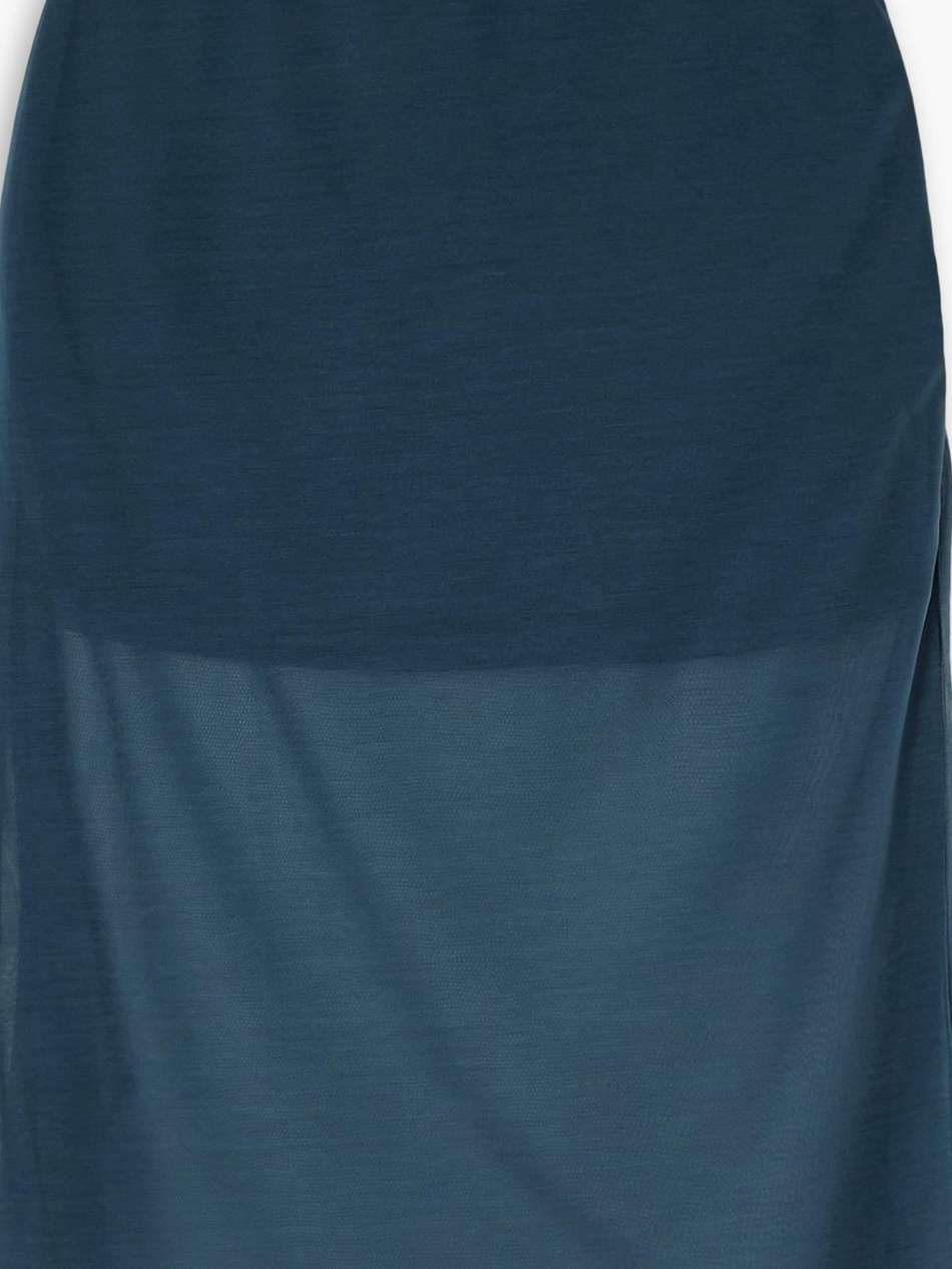 draped jersey skirt