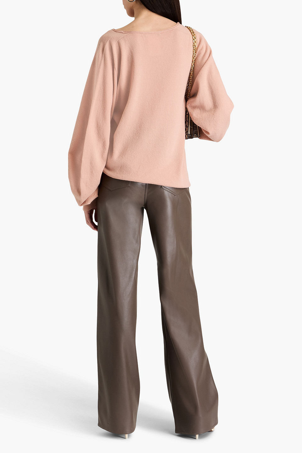 ALBERTA FERRETTI WOOL AND CASHMERE-BLEND SWEATER