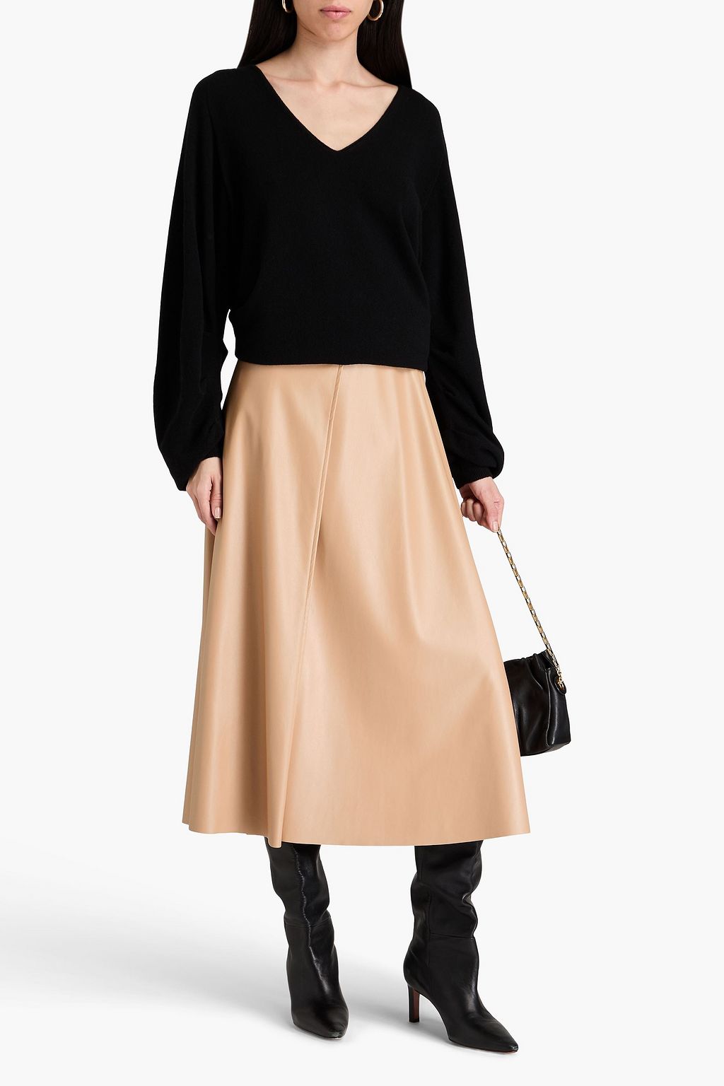ALBERTA FERRETTI كنزة رياضية من مزيج الكشمير والصوف