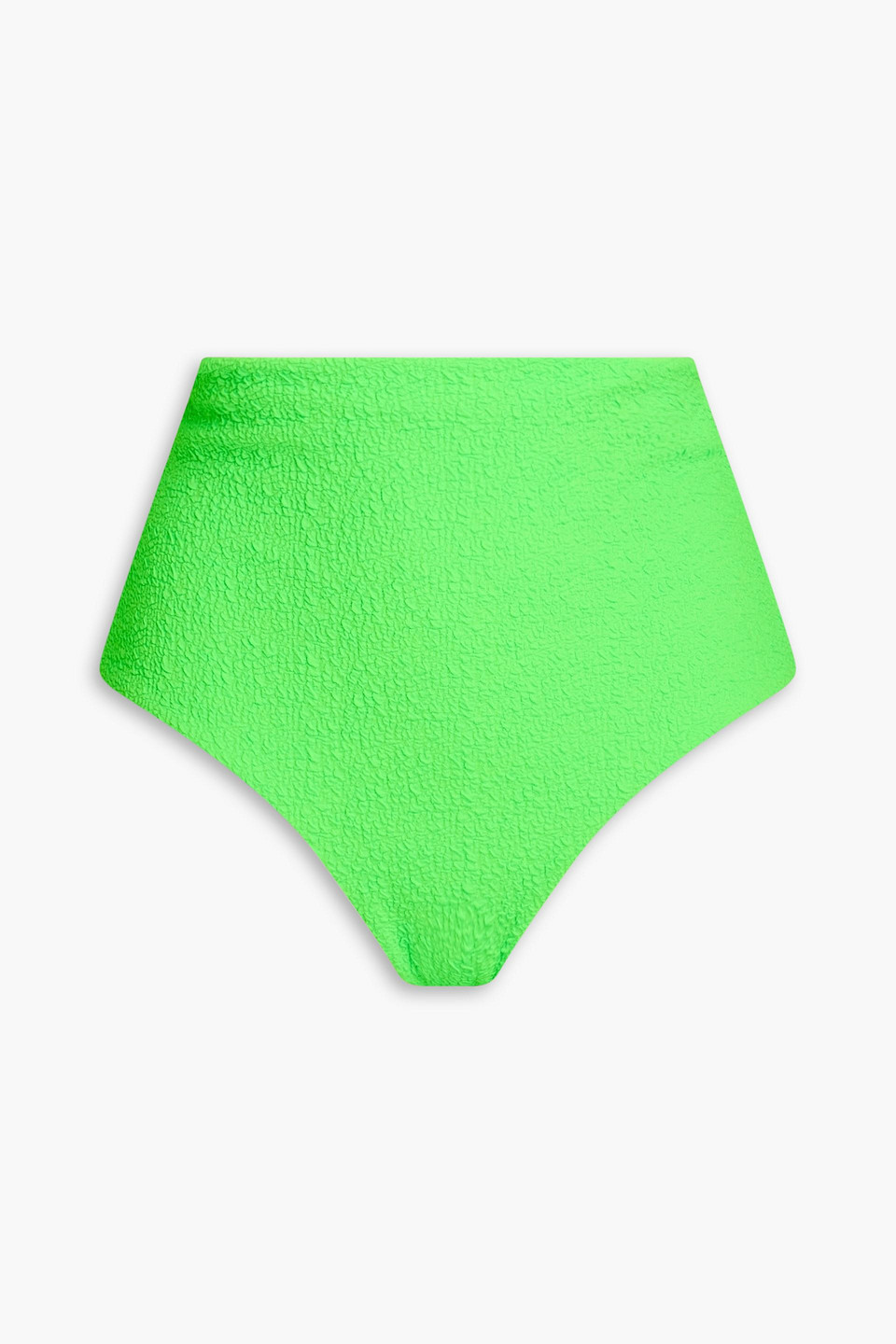 Mara Hoffman Lydia Popcorn Bikini Briefs In Bright Green