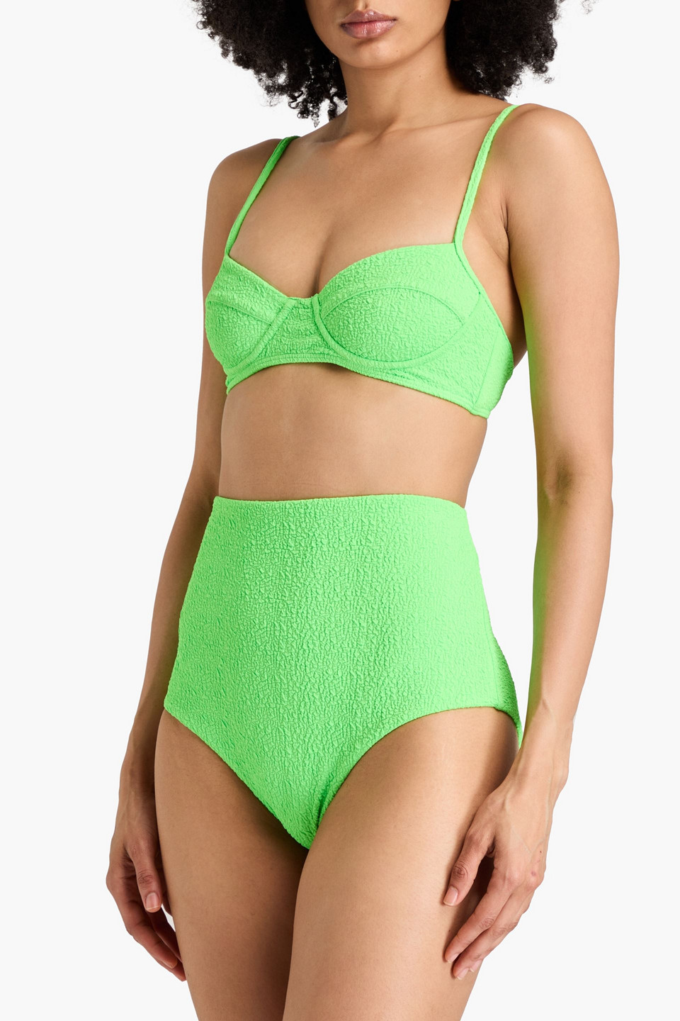MARA HOFFMAN LYDIA POPCORN BIKINI BRIEFS