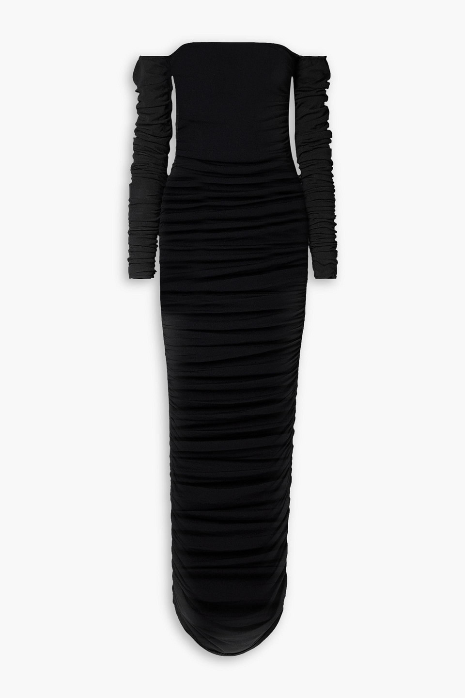 Altuzarra Trikera Off-shoulder Ruched Dress In Black