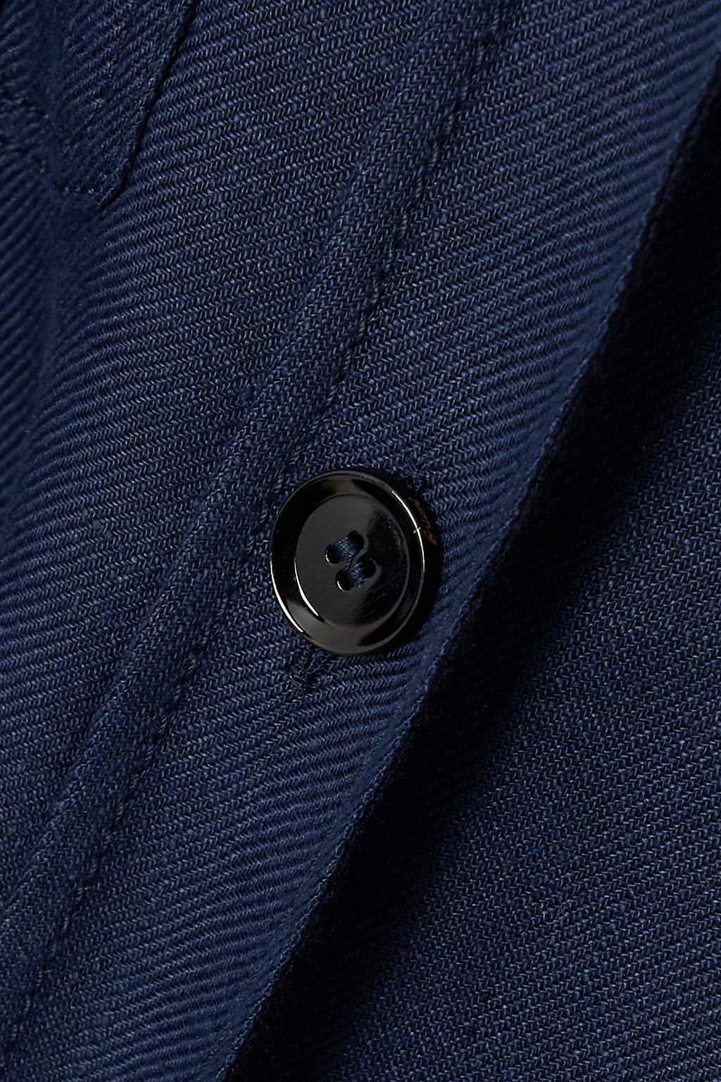 BRIONI Hemp, cashmere and silk-blend twill shirt