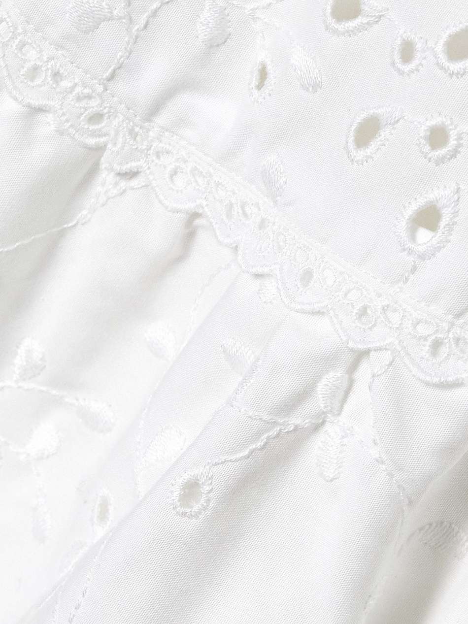 dania open-back broderie anglaise cotton-blend midi dress