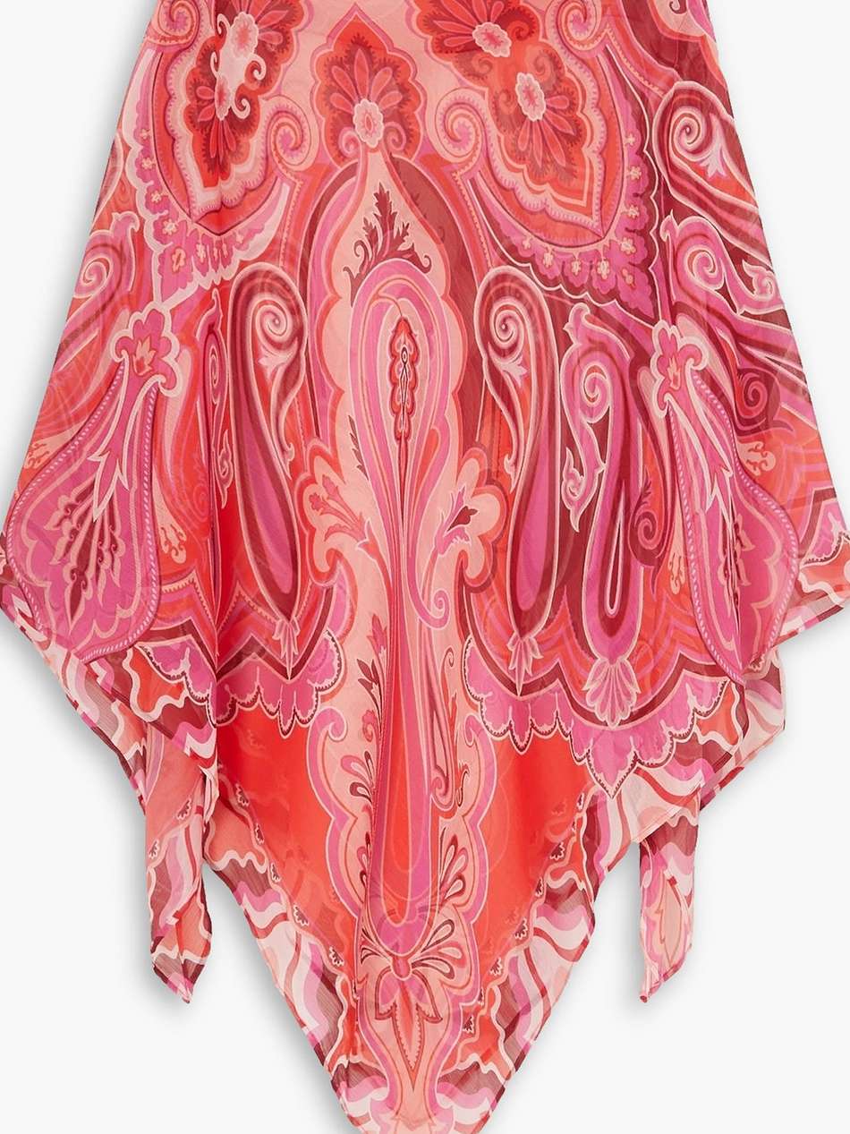 paisley-print crepon coverup