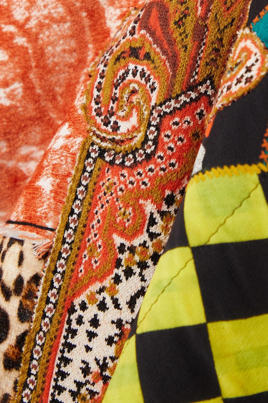 ETRO بونشو من مزيجٍ من الصوف بطبعات