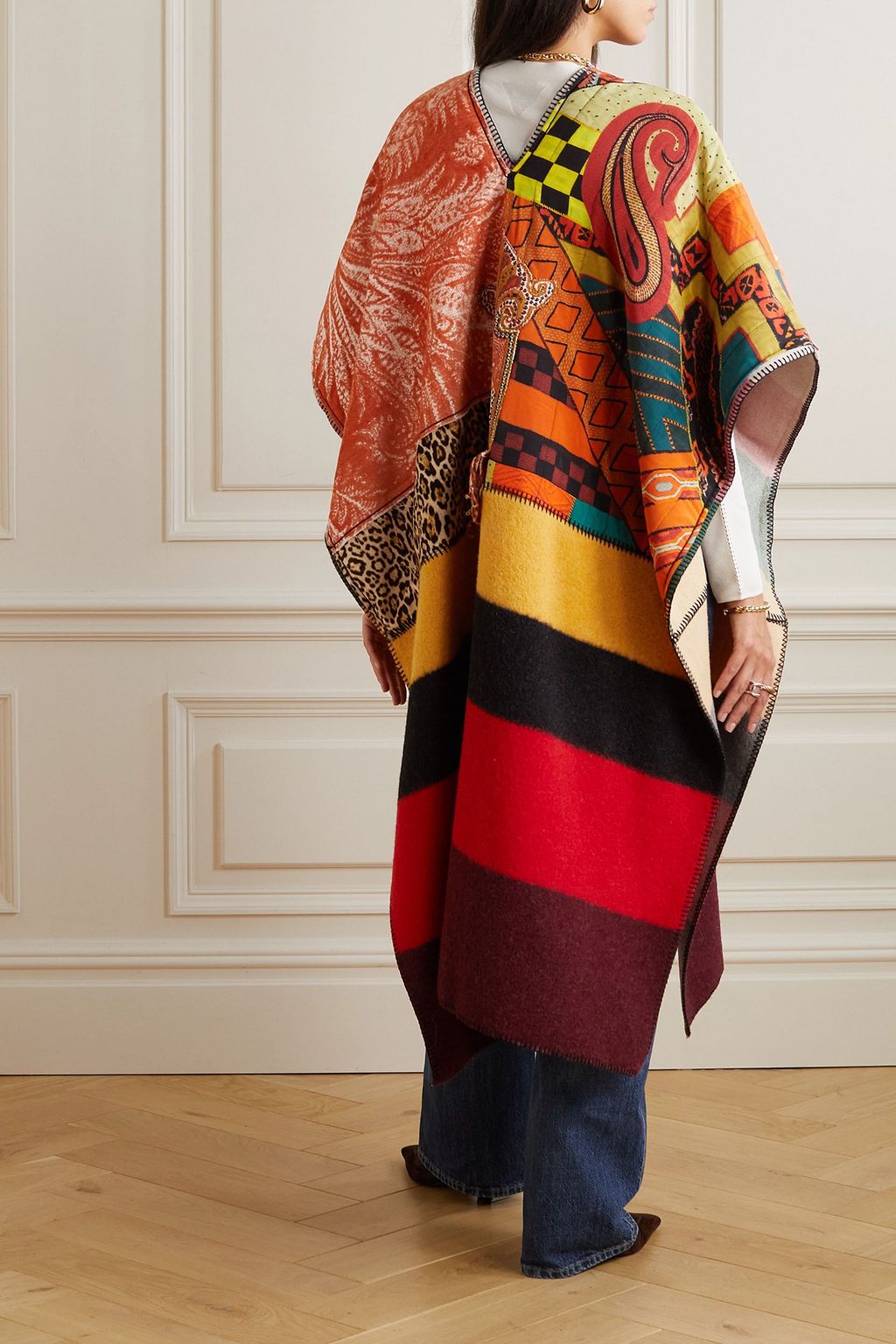 ETRO بونشو من مزيجٍ من الصوف بطبعات