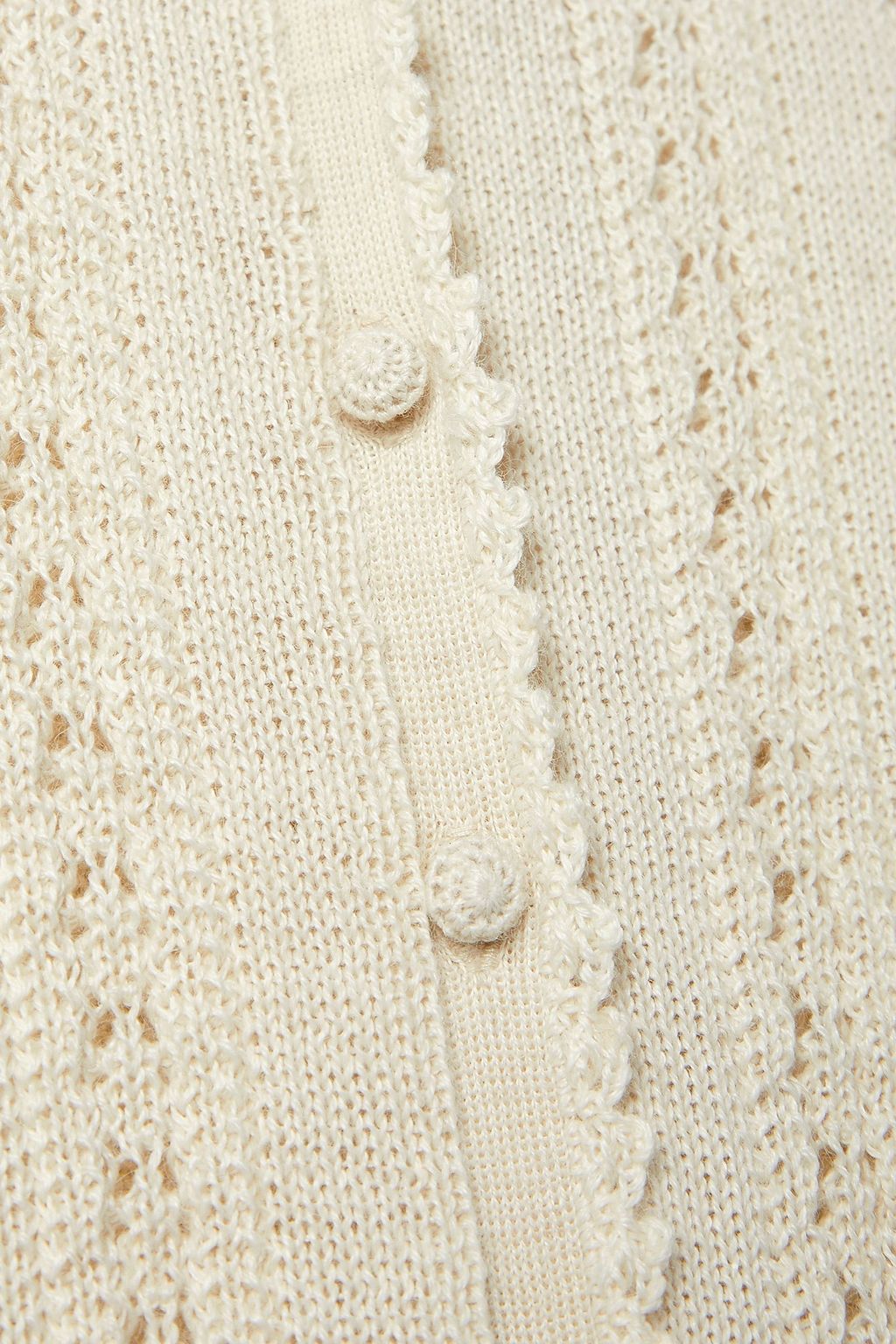 DÔEN Rosie pointelle-knit alpaca and silk-blend midi dress