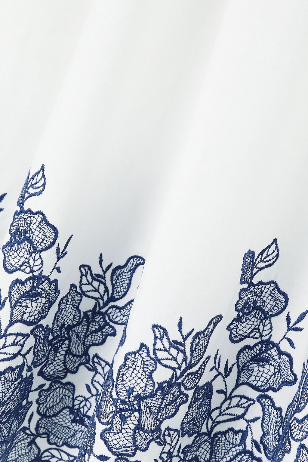 LORETTA CAPONI Bianca smocked printed cotton-poplin midi dress