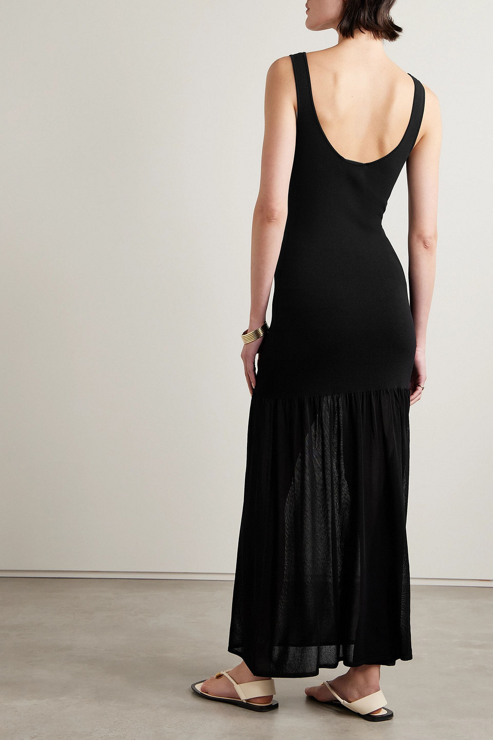 MATTEAU STRETCH-KNIT MAXI DRESS