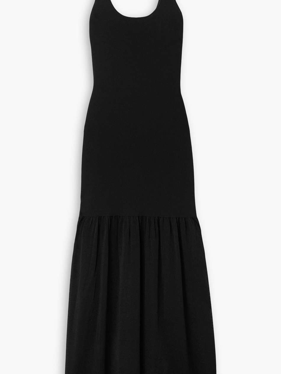 stretch-knit maxi dress